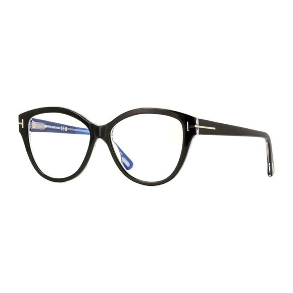 NEW TOM FORD EYEGLASSES BLACK WOMEN CAT EYE EYEWEAR - Picture 1 of 3